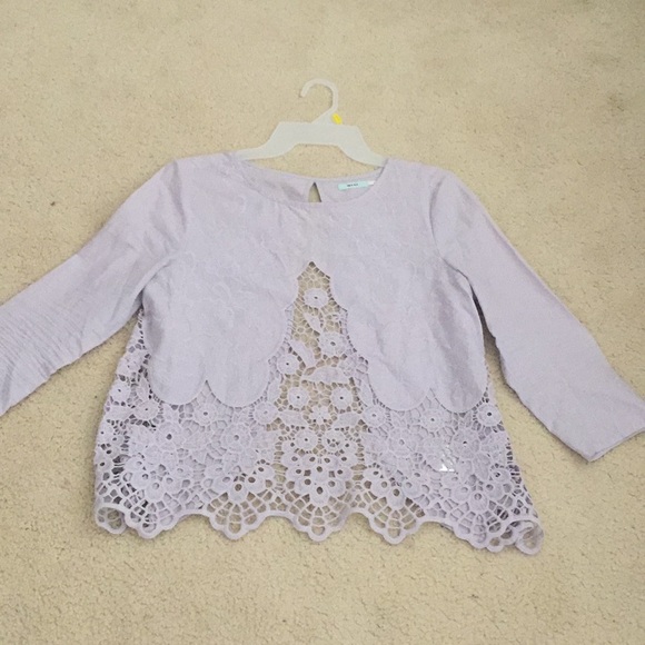 Lavender quarter length top - Picture 1 of 3